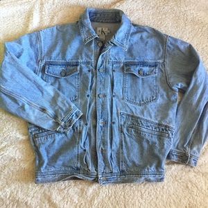 Vintage Calvin Klein Jean Denim Jacket Light Wash